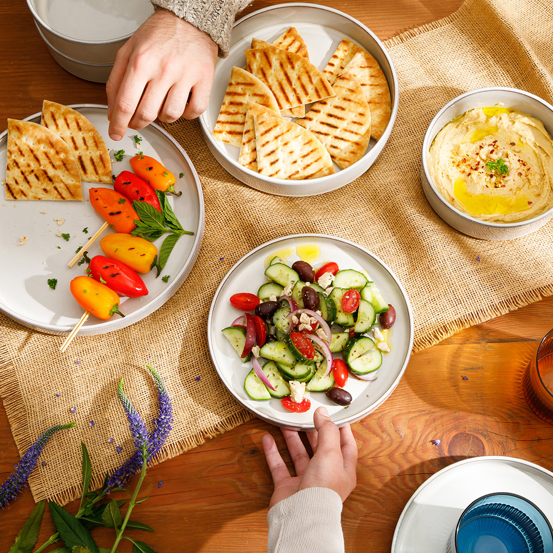 Santorini Terracotta Dinnerware Set - Service for 4